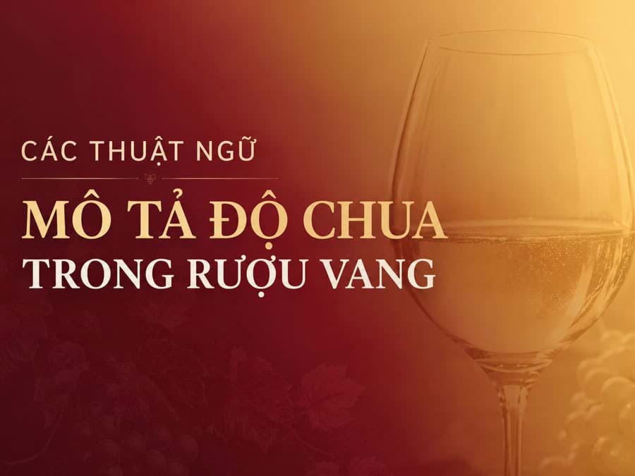 Các thuật ngữ mô tả độ chua trong rượu vang Các thuật ngữ mô tả độ chua trong rượu vang