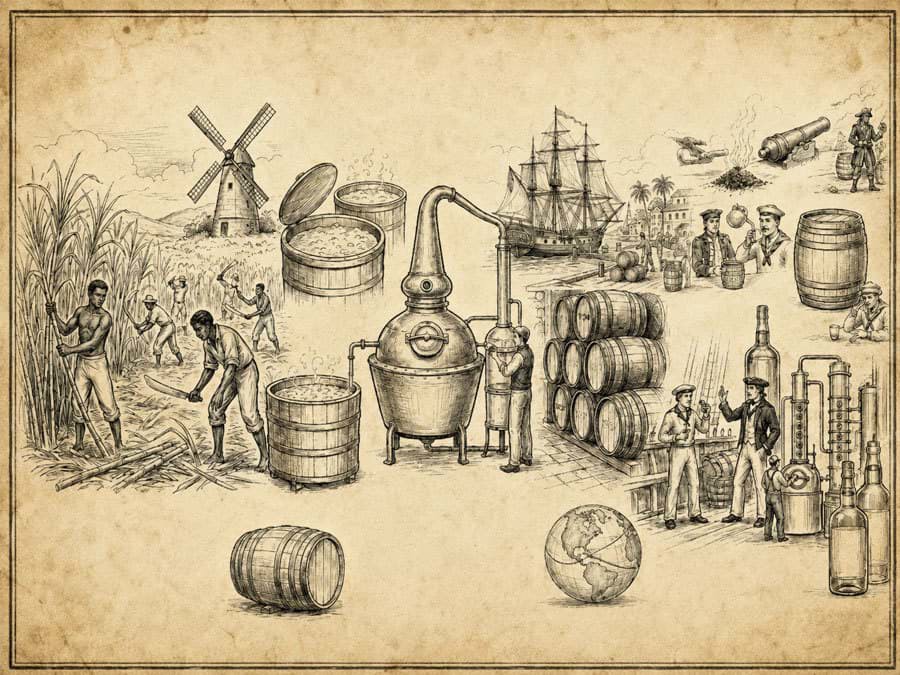 Lịch sử sản xuất Rum Lịch sử sản xuất Rum