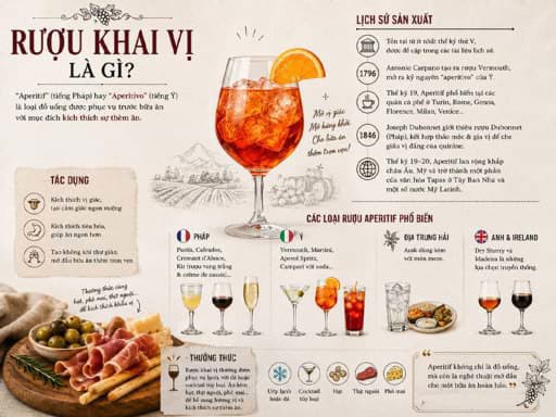 Rượu khai vị là gì?