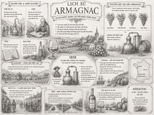 Lịch sử sản xuất rượu Armagnac 