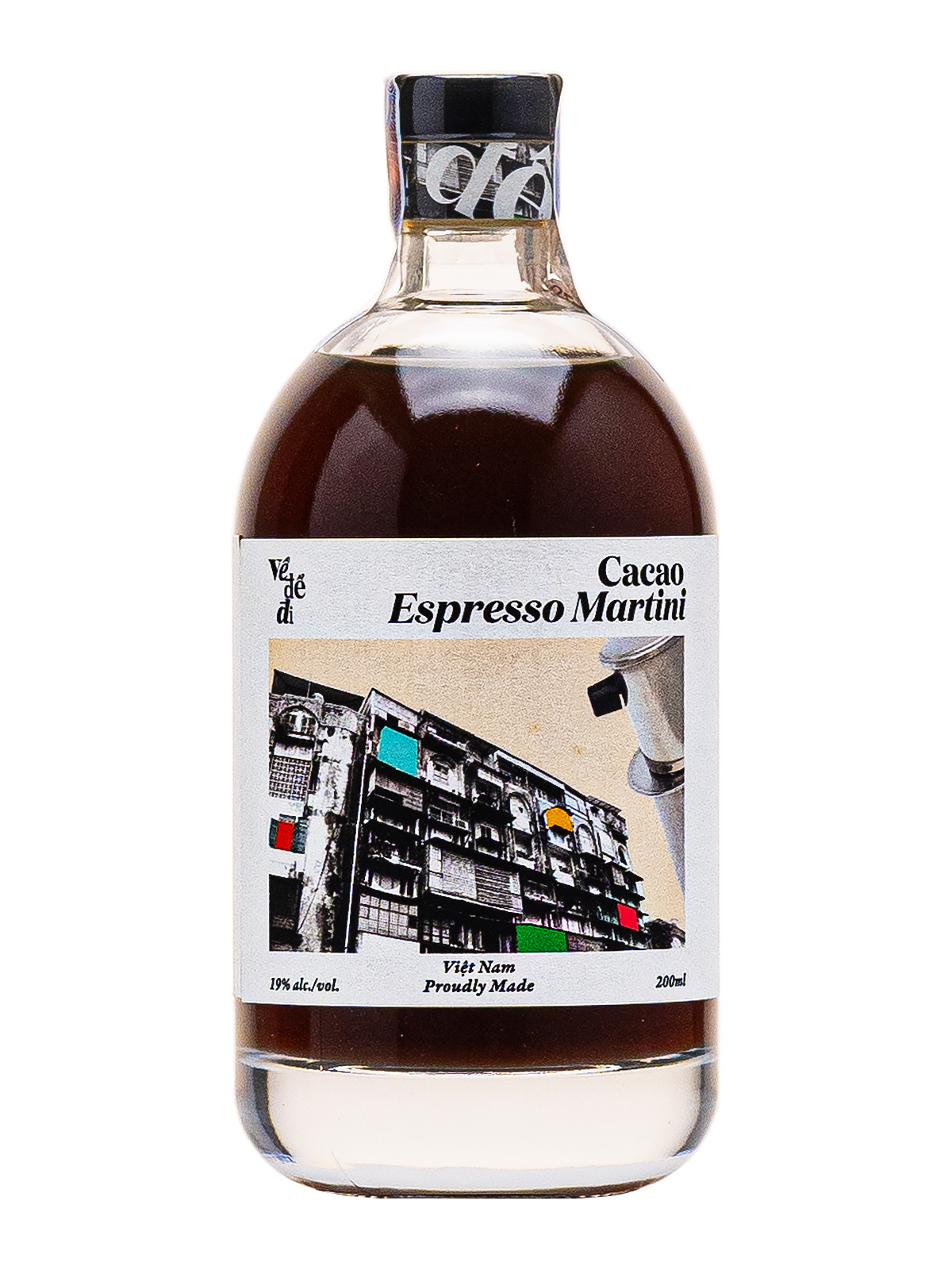 Cocktail pha sẵn Ve De Di Cacao Espresso Martini 200ml