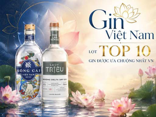 Bất ngờ 2 dòng Gin Việt Nam lọt Top 10 Gin được ưa chuộng nhất VN - Quý 1/2022