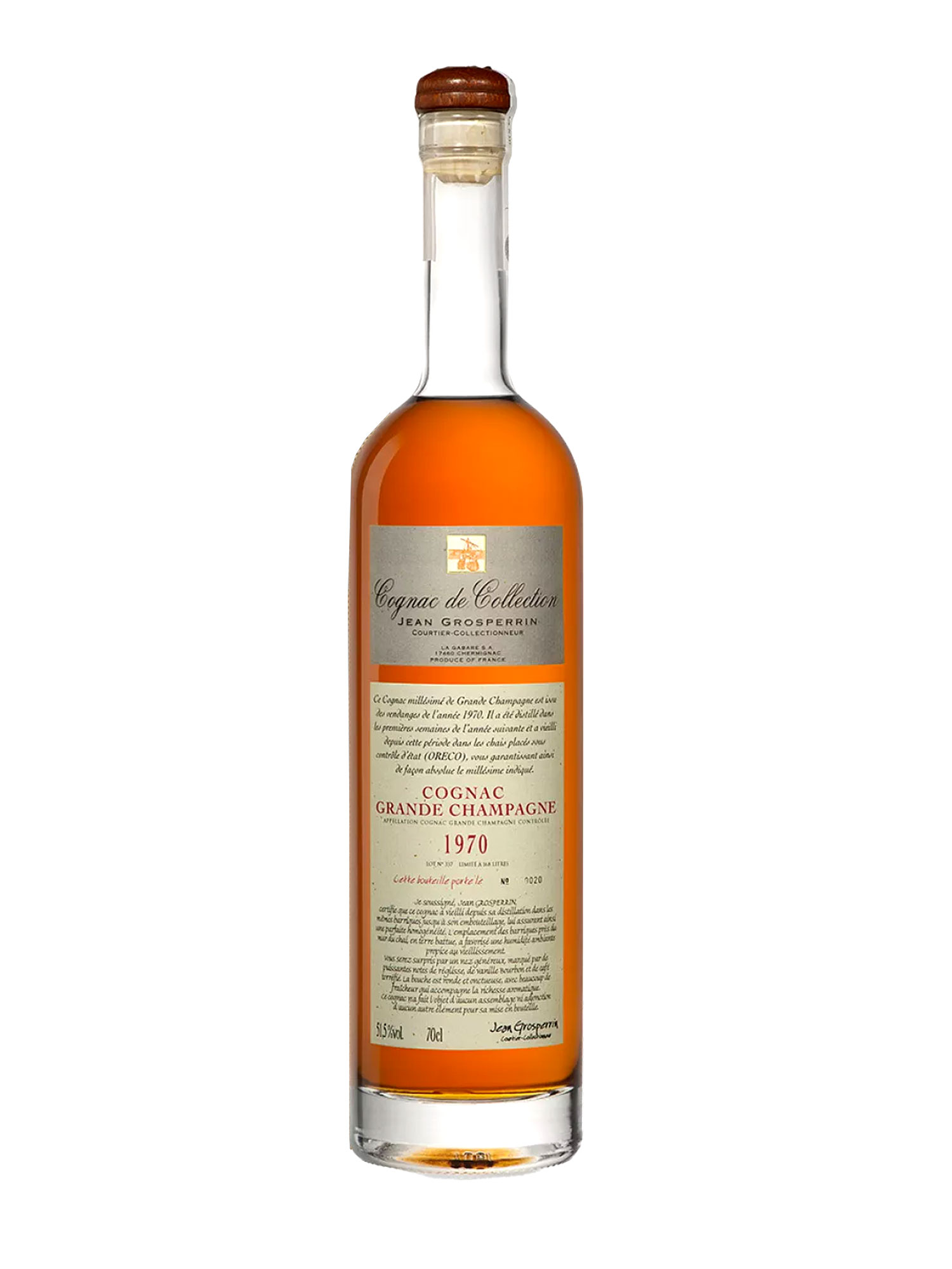 Cognac Jean Grosperrin Petite Champagne 1970