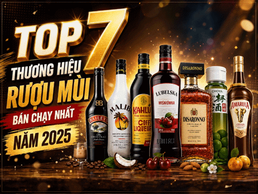 Top 7 thương hiệu rượu mùi bán chạy nhất năm 2025 