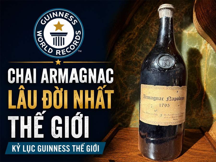 Chai Armagnac lâu đời nhất thế giới