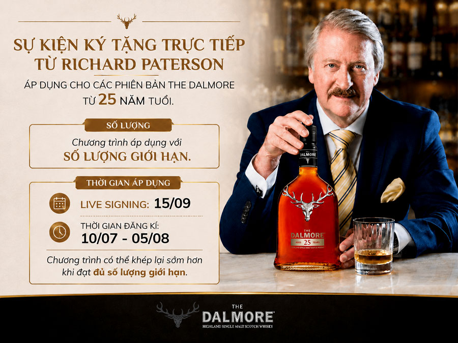 Huyền Thoại Richard Paterson Và Hành Trình 50 Năm Kiến Tạo The Dalmore đến Việt Nam