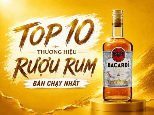 Top 10 thương hiệu rượu Rum bán chạy nhất 2025