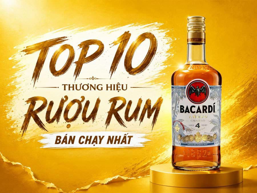Top 10 thương hiệu rượu Rum bán chạy nhất 2025 Top 10 thương hiệu rượu Rum bán chạy nhất 2025
