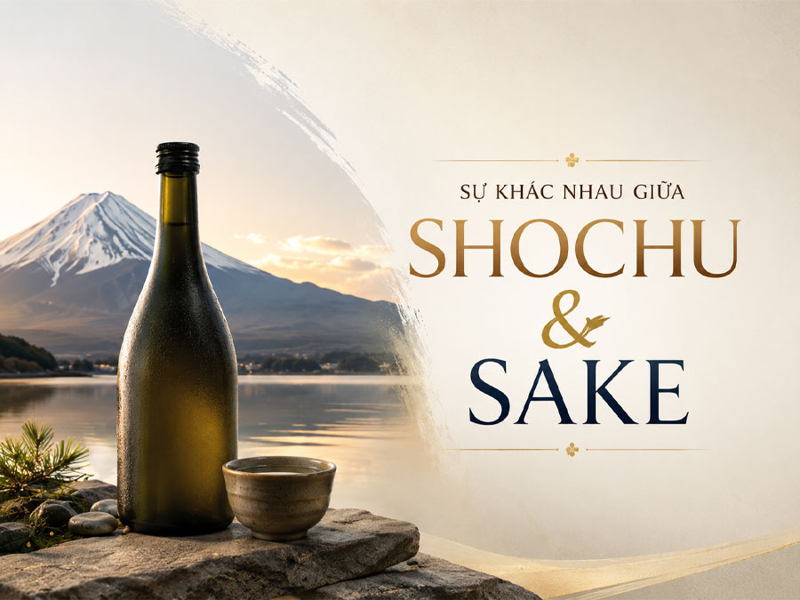 Sự khác nhau giữa rượu Sake và Shochu