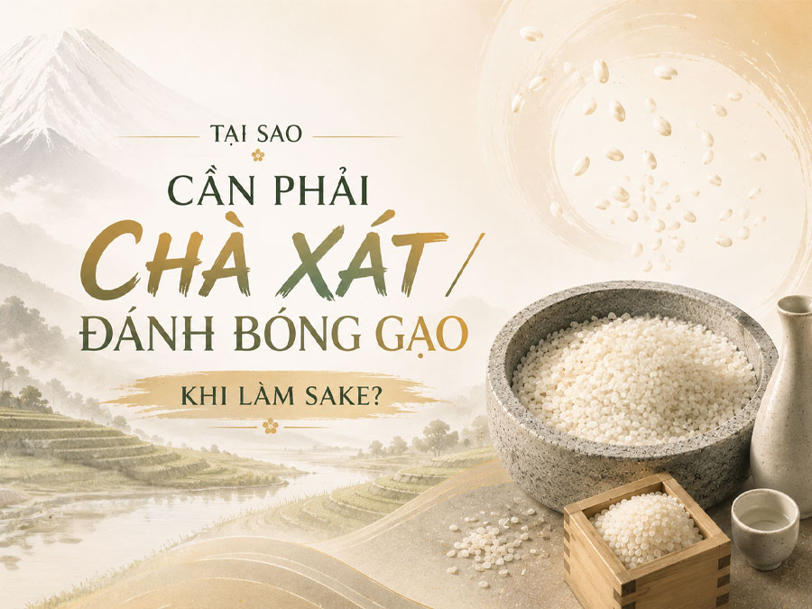 Tại sao cần phải chà xát/đánh bóng gạo khi làm Sake?