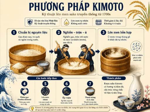 Phương pháp sản xuất rượu Sake: Kimoto
