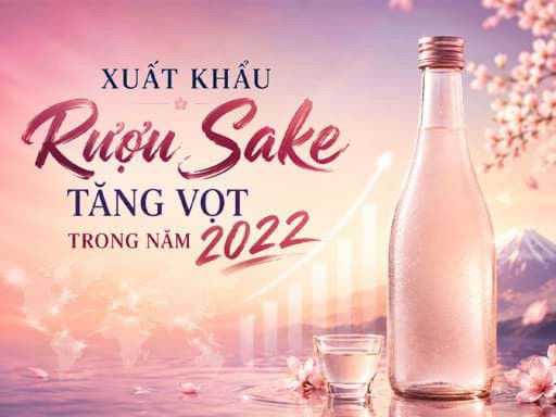 Xuất khẩu rượu Sake tăng vọt trong năm 2022