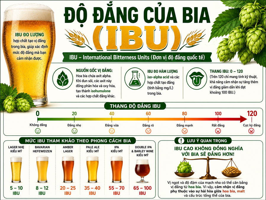 Độ đắng của bia (IBU)