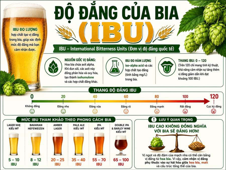 Độ đắng của bia (IBU) Độ đắng của bia (IBU)