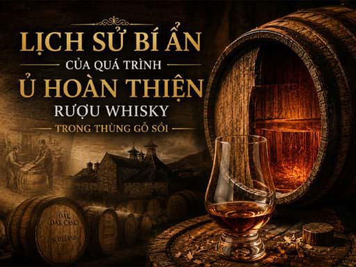 Lịch sử bí ẩn của quá trình ủ rượu whisky trong thùng gỗ sồi 