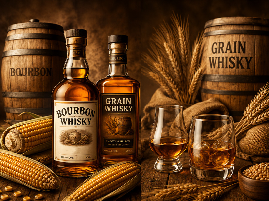 Bourbon và Grain whisky khác nhau như thế nào? 