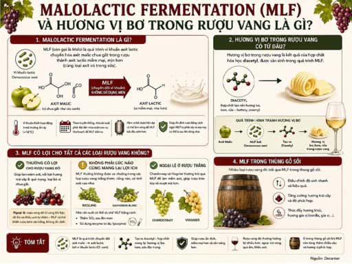 Malolactic Fermentation là gì? Hương vị bơ trong rượu vang có từ đâu?