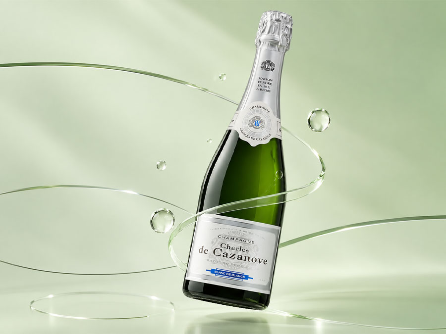 Nhãn chai rượu Champagne 