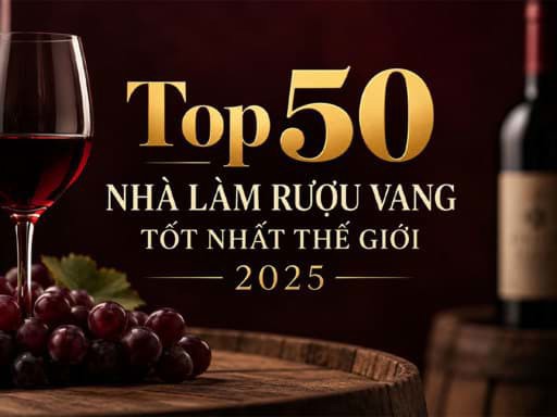 Top 50 nhà làm rượu vang tốt nhất thế giới năm 2025