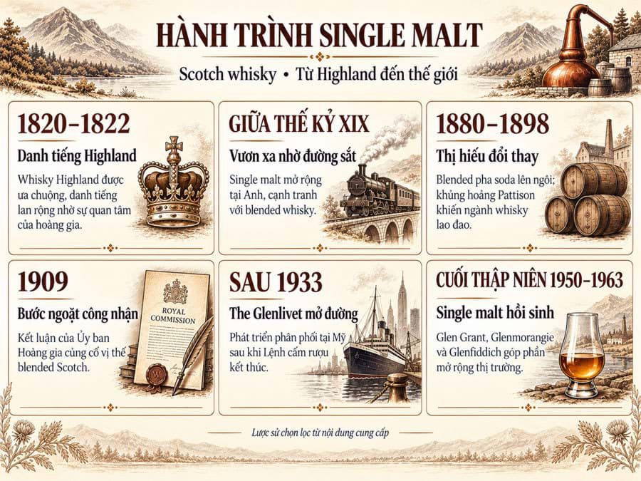 Lịch sử bí mật của rượu Single malt Scotch whisky Lịch sử bí mật của rượu Single malt Scotch whisky