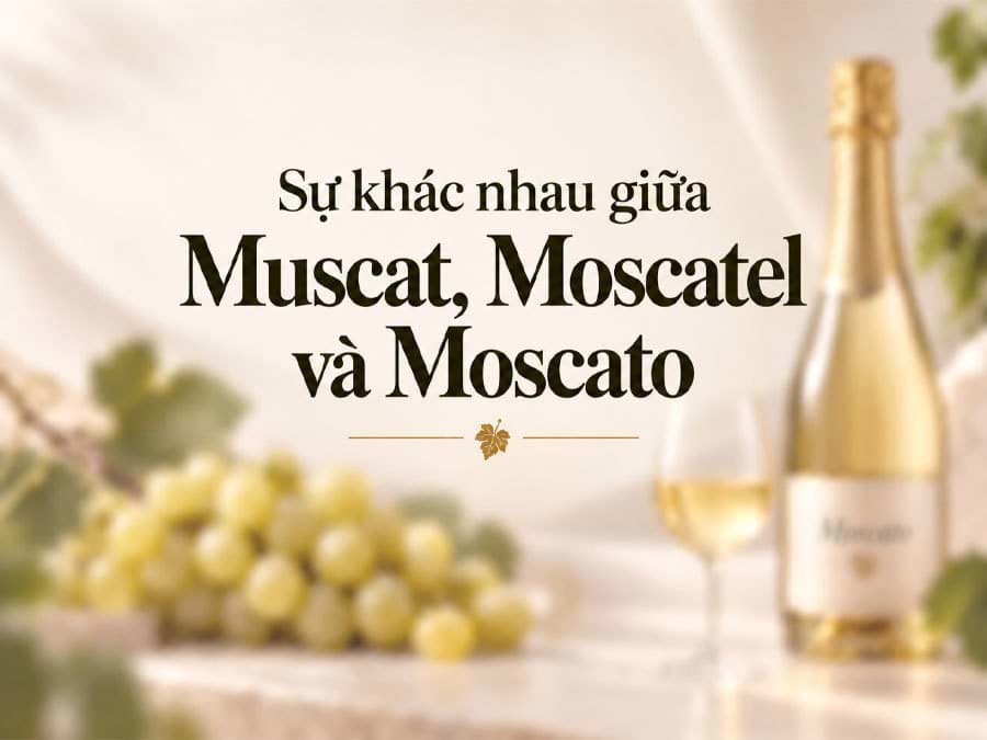 Sự khác nhau giữa Muscat, Moscatel và Moscato Sự khác nhau giữa Muscat, Moscatel và Moscato