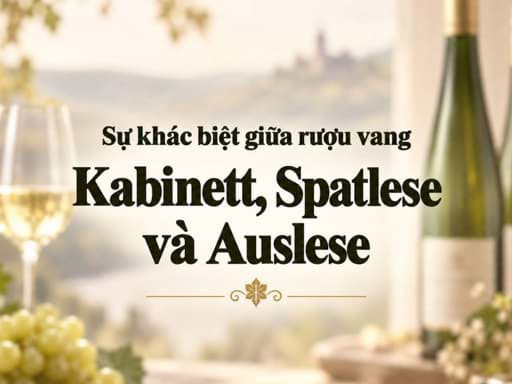 Sự khác biệt giữa rượu vang Kabinett, Spatlese và Auslese