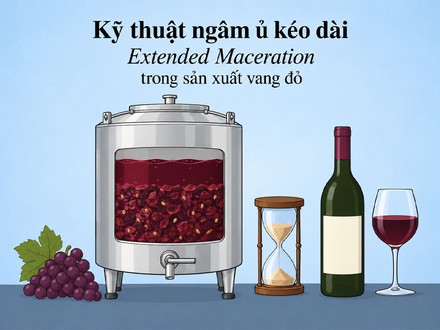 Kỹ thuật ngâm ủ trong vang đỏ 