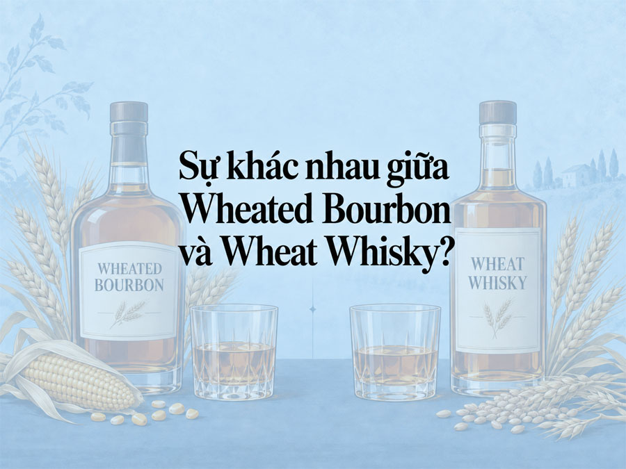 Sự khác nhau giữa wheated bourbon và wheat whisky 