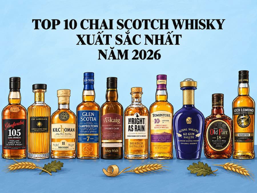 Top 10 chai Scotch whisky xuất sắc nhất 2026 Top 10 chai Scotch whisky xuất sắc nhất 2026