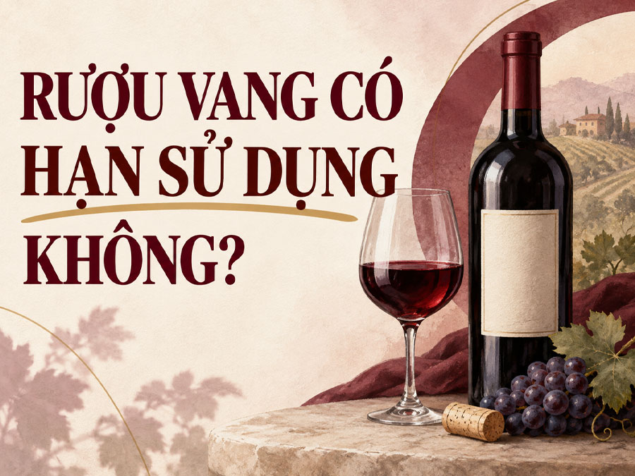 Rượu vang có hạn sử dụng không?