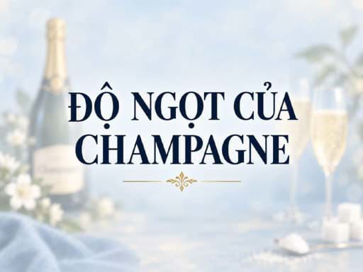 Độ ngọt của rượu Champagne 