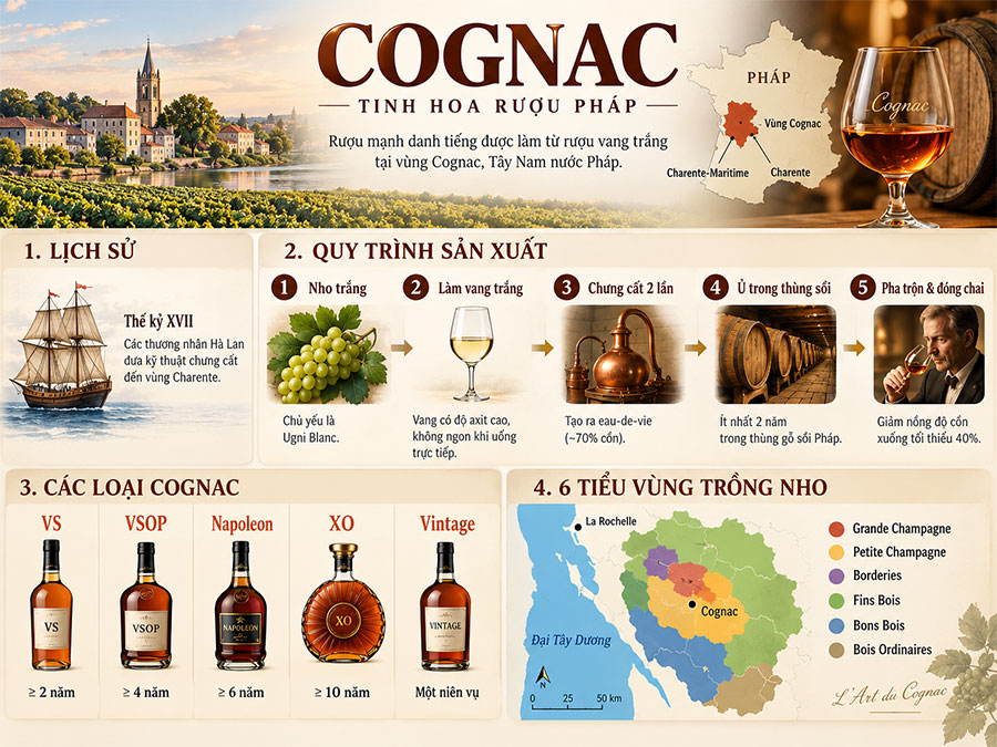 Rượu Cognac là gì? Rượu Cognac là gì?
