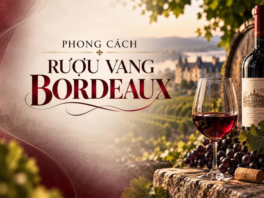 Phong cách vang đỏ Bordeaux Phong cách vang đỏ Bordeaux