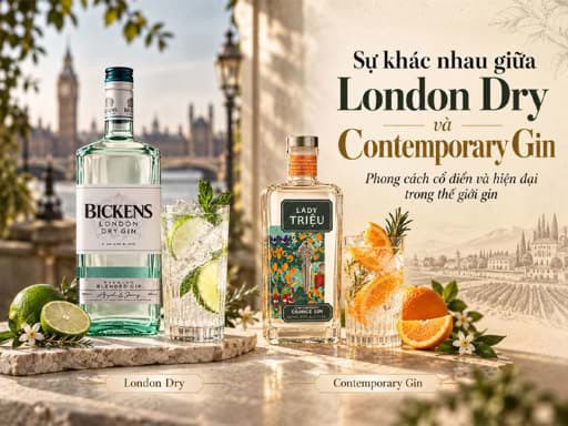 Sự khác nhau giữa London Dry và Contemporary Gin