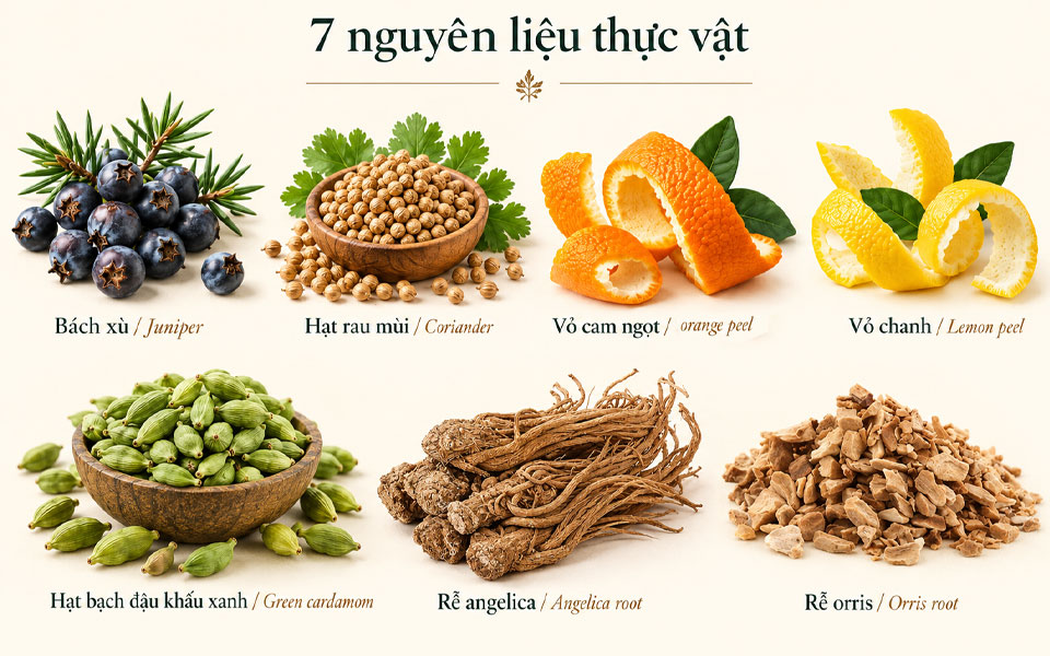 Hương vị Plymouth Gin