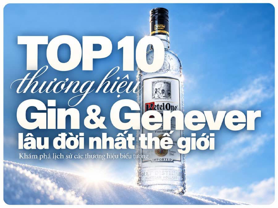 Top 10 thương hiệu rượu Gin và Genever lâu đời Top 10 thương hiệu rượu Gin và Genever lâu đời
