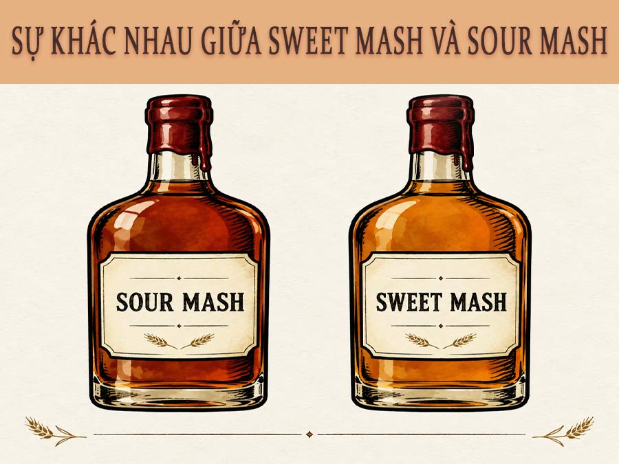 Sự khác nhau giữa Sweet và Sour Mash whisky 