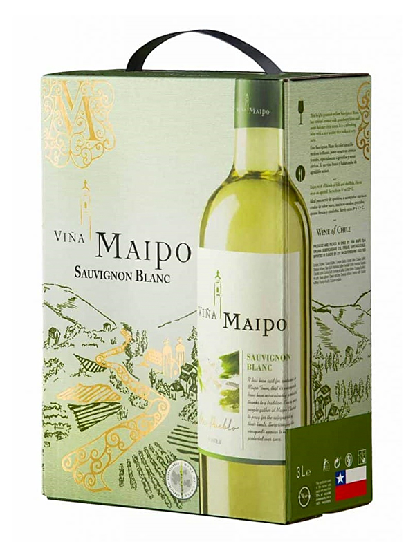 Rượu vang bịch VINA MAIPO Sauvignon Blanc 3L