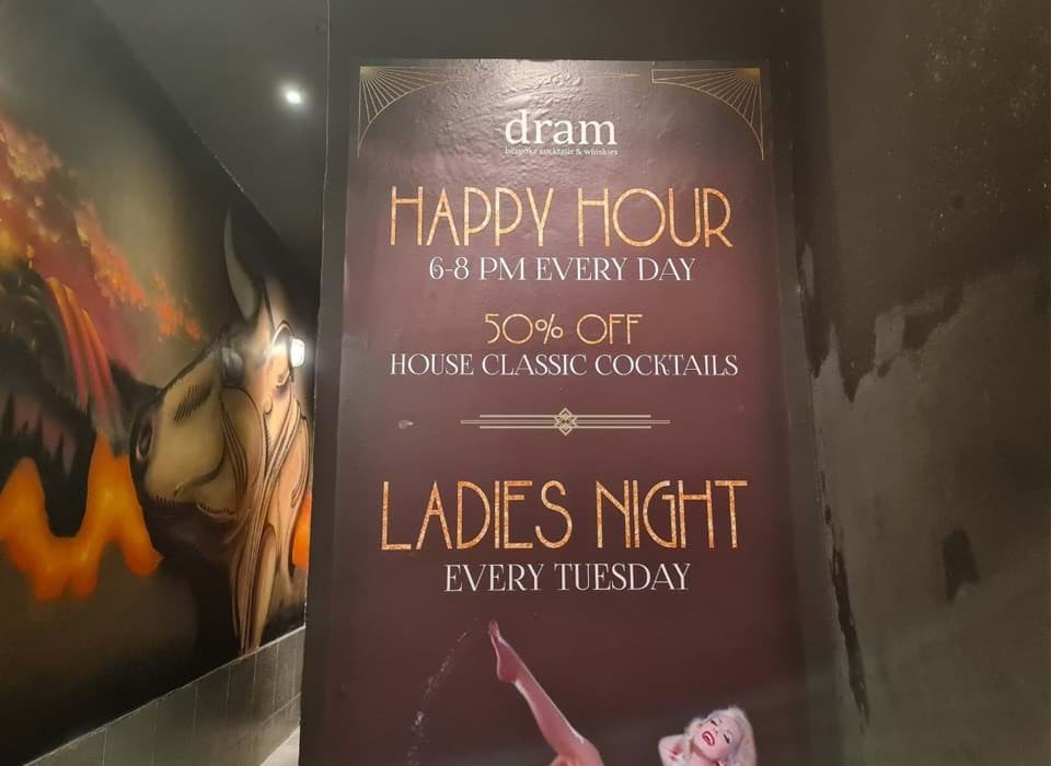 Dram bar happy hour