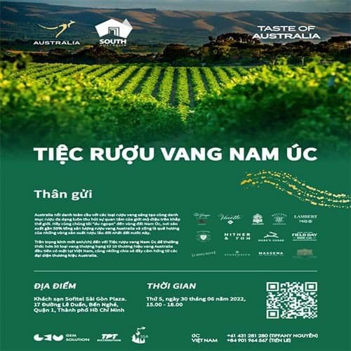 Tiệc rượu vang Nam Úc 